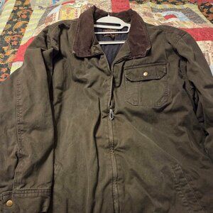 Men's 3XL Steve & Barry's Corduroy Collar Quilted Barn Jacket